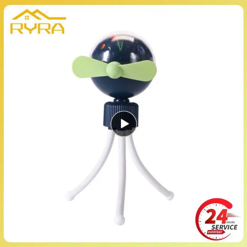 

Starry Sky Projection Floor Fan Ventilator Desktop Fans Summer Cooler USB Charging Air Conditioner Cooling Atmosphere Light