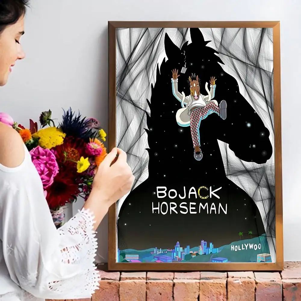 Забавные винтажные постеры B-BoJack Horsemans, принты на белой бумаге, постеры, художественные работы, декор для комнаты в стиле кавайи (art.: 3920dbbb80649) - 3920dbbb80649