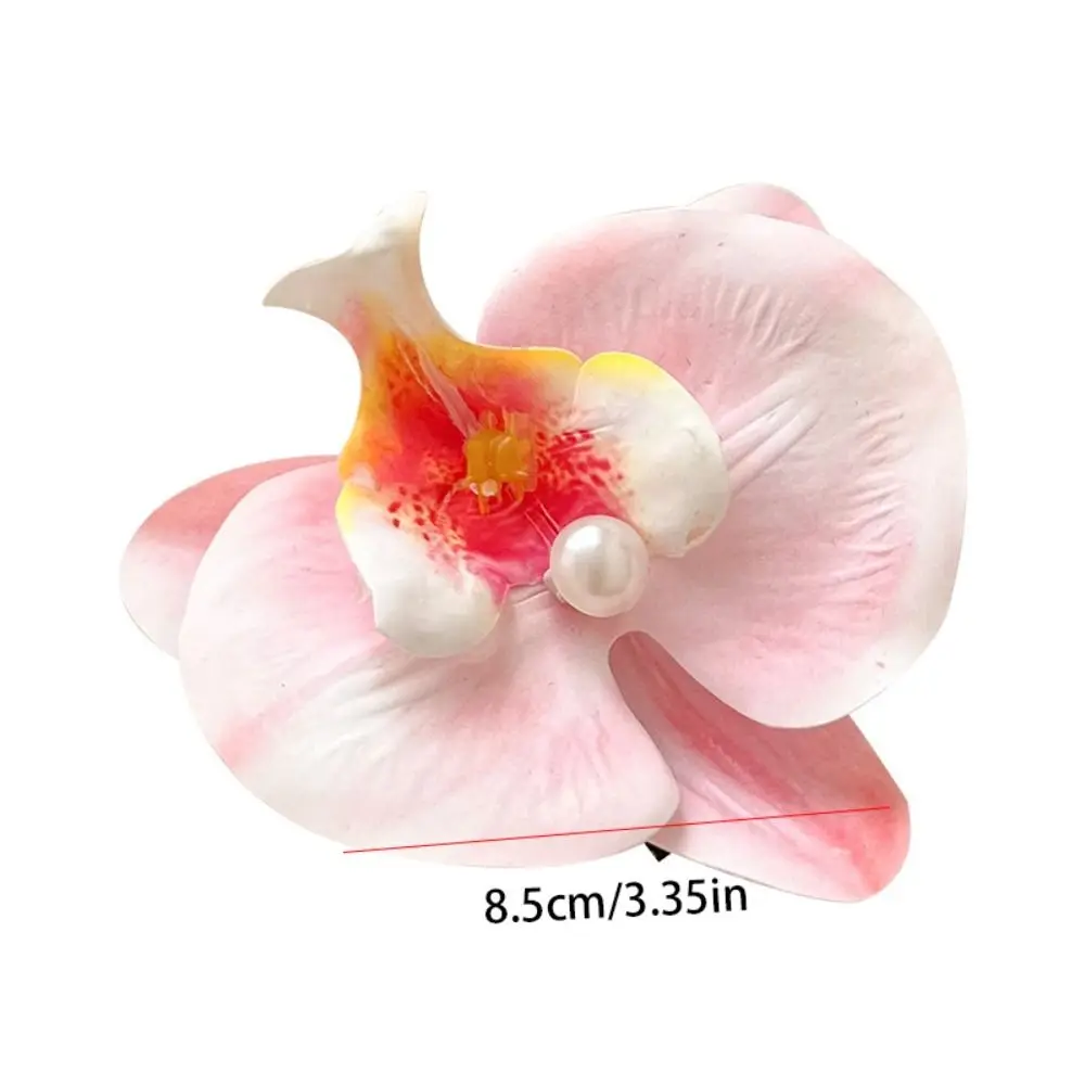 Тканевая заколка для волос с цветком бабочка орхидея корейский стиль орхидеи