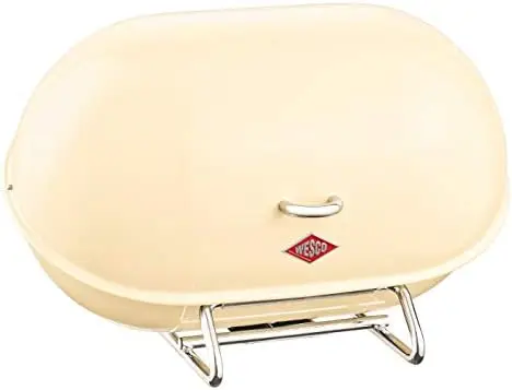 

Breadboy \u2013 Steel Bread Box for Kitchen/ Container, Almond, 9 x 12 x 16 cm