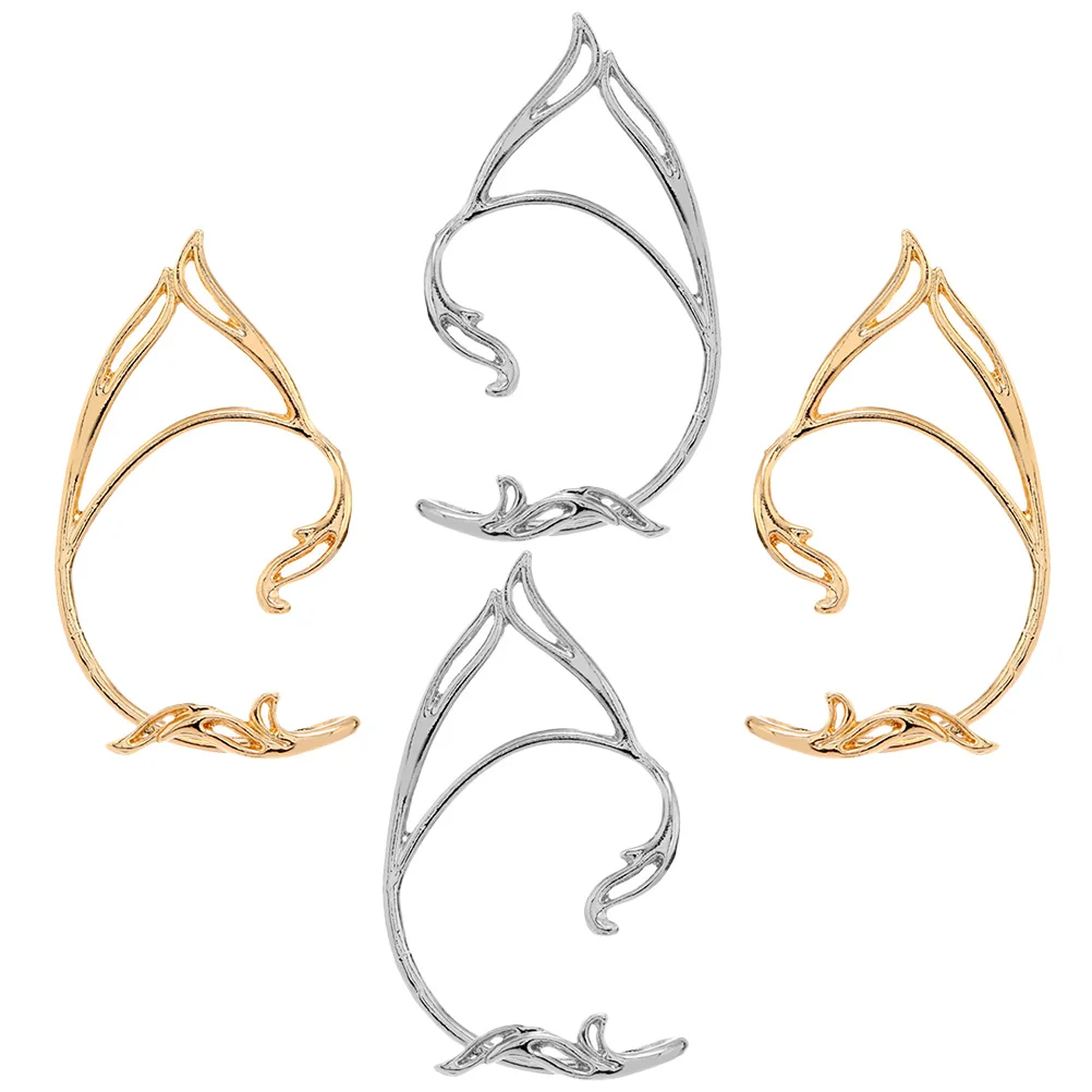 

Ear Earrings Cuffwomen Fairy Cuffs Wrap Elf Silver Non Girls Teen Full Earring Clipdrop Crawler Hook Pierced Crawer Jewelry