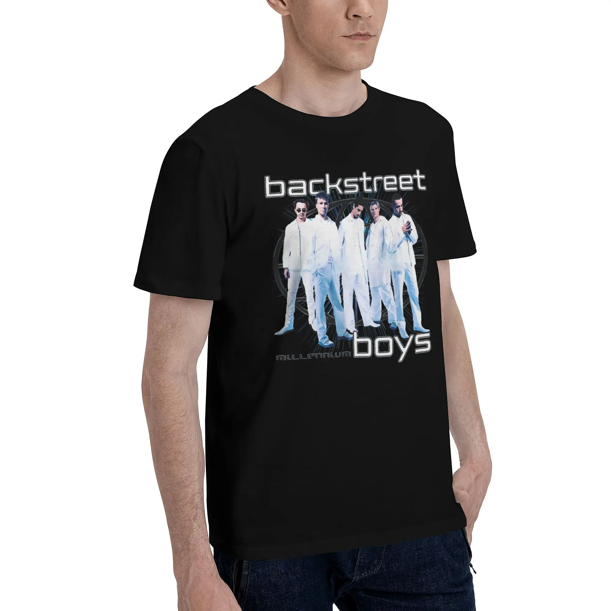 Футболка Backstreet для мальчиков мужские забавные хлопковые футболки Millenium Globe Y2K