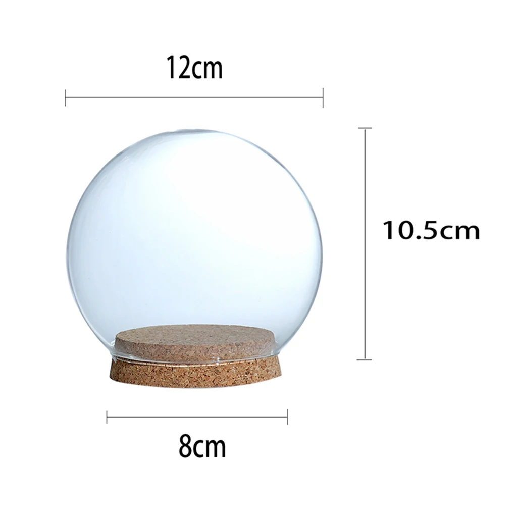 

Стеклянный купольный дисплей с деревянной основой