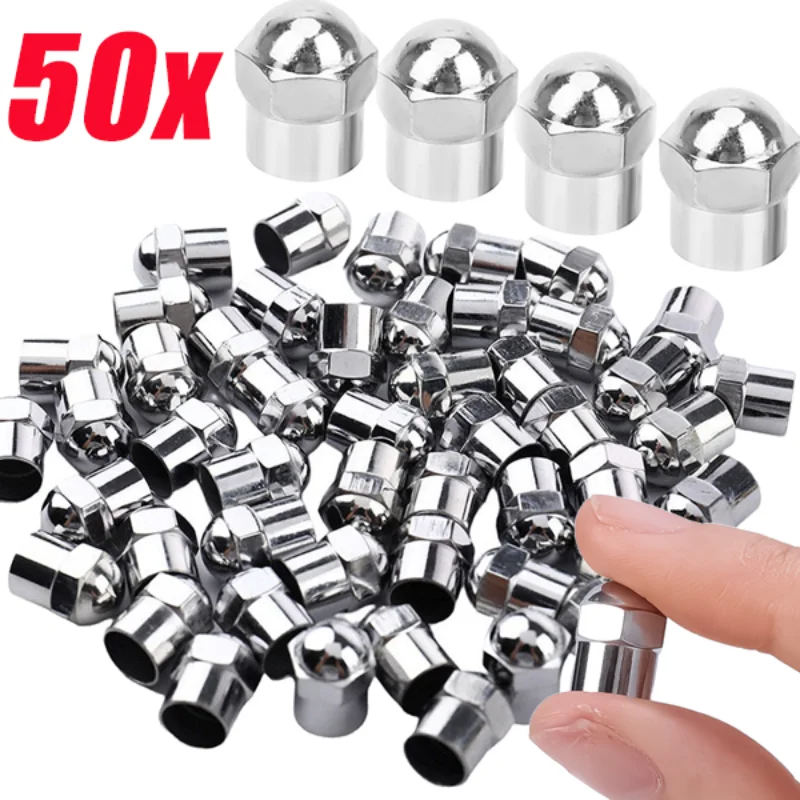 

Car Tire Valve Caps Round Head Chrome Plating Material Plastic Dust Proof Covers for Auto Motorcycles Bike Valve Cap Accessories