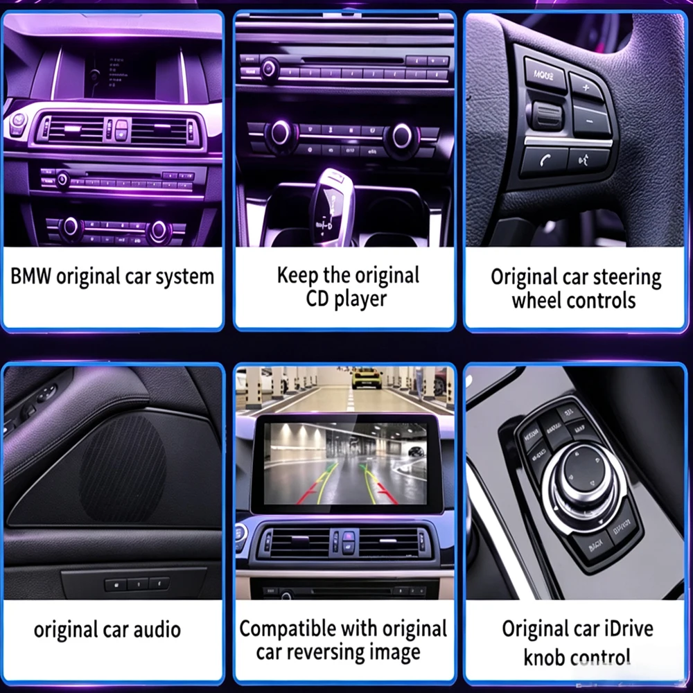 Фото Для BMW 2 серии F45 F46 (2013-2017) NBT и (2018) EVO 12.3” Android 16 Автомагнитола с Carplay, GPS-навигацией, камерой 360, DSP, BT №4