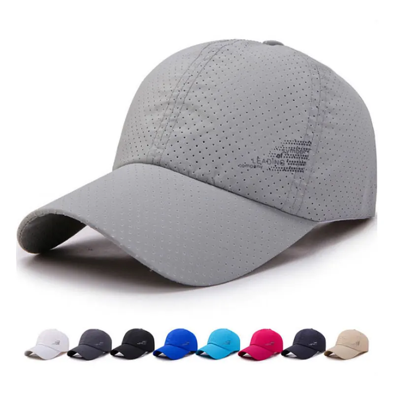 

Quick-Drying Hat Men Spring Summer Outdoor Sports Breathable Female Korean Version Of Simple Perforated Mesh Baseball Cap