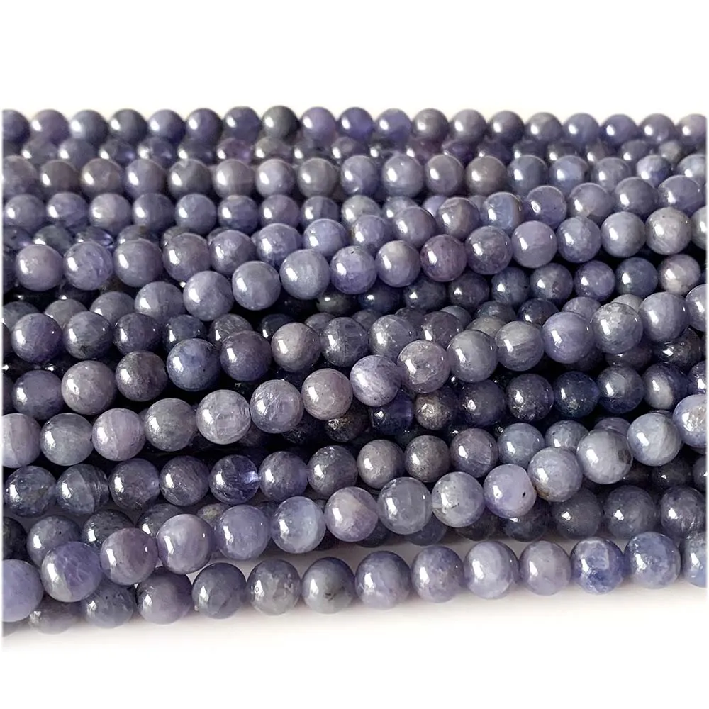 Veemake Синий Танзанит Круглые Свободные Натуральные Камни Кристалл Подвески