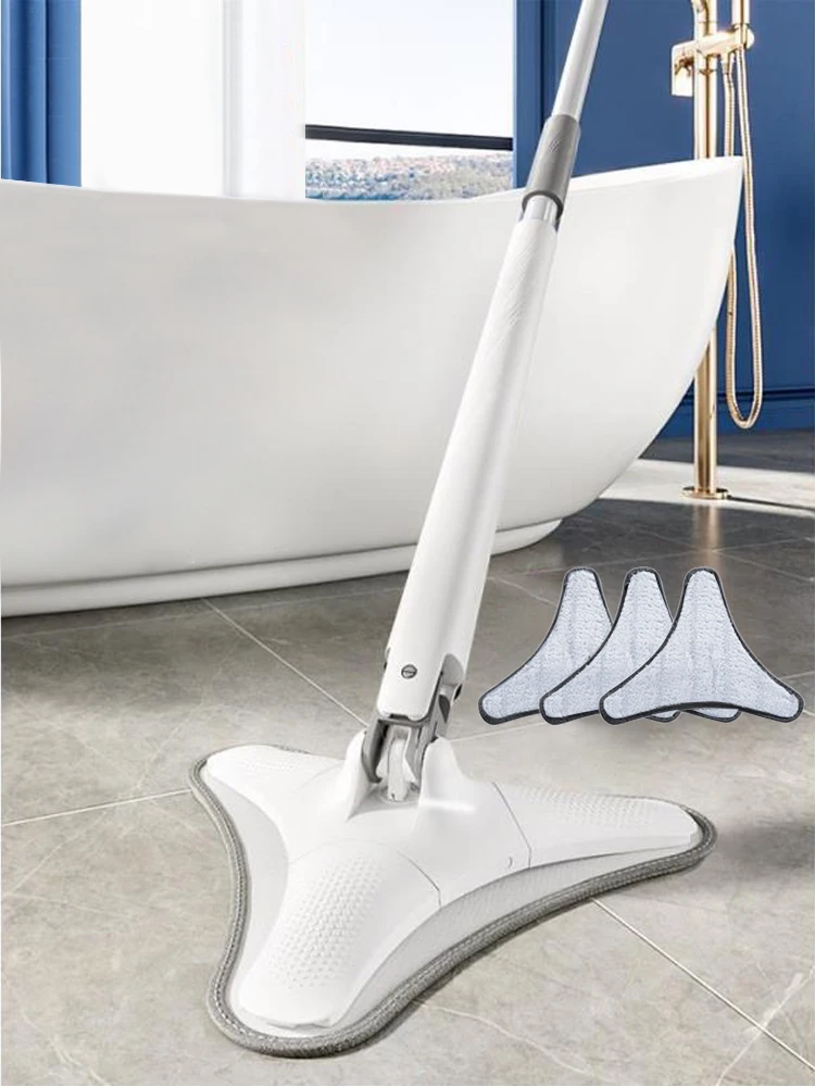 Швабра Joybos с ручной экструзией плоская швабра отжимом моющимися подушечками из