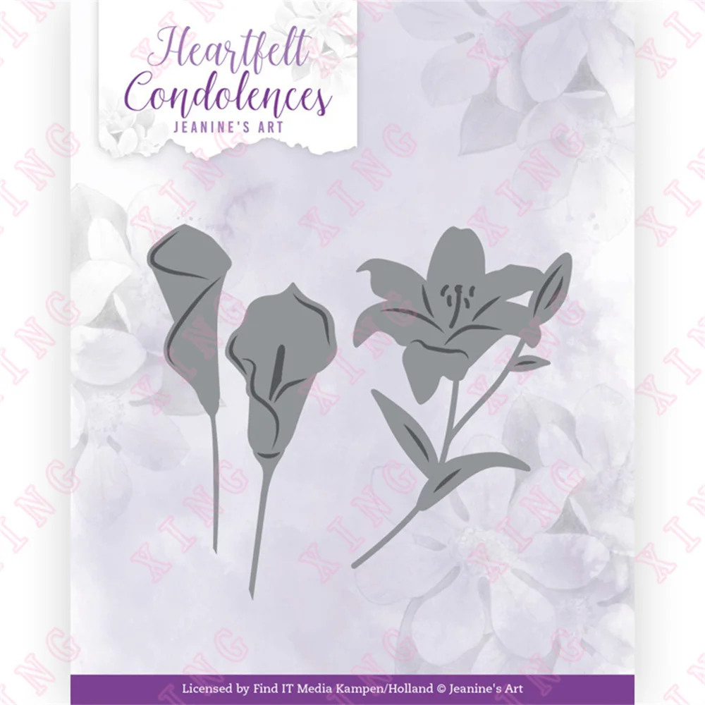 

2022 Newest Lily Metal Cutting Dies Scrapbook Diary Decoration Embossing Template Diy Greeting Card Handmade Craft Reusable Mold