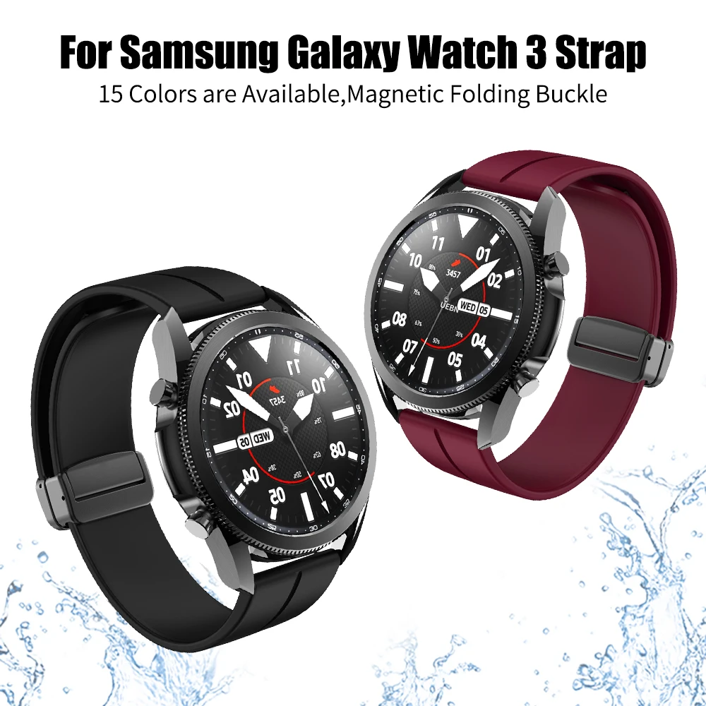 Magnetic Folding Buckle Band For Amazfit GTR 4 2/3 Pro 2e/GTS 4 mini Silicone Strap Bip lite/S U/Stratos 3 Watchband Bracelet