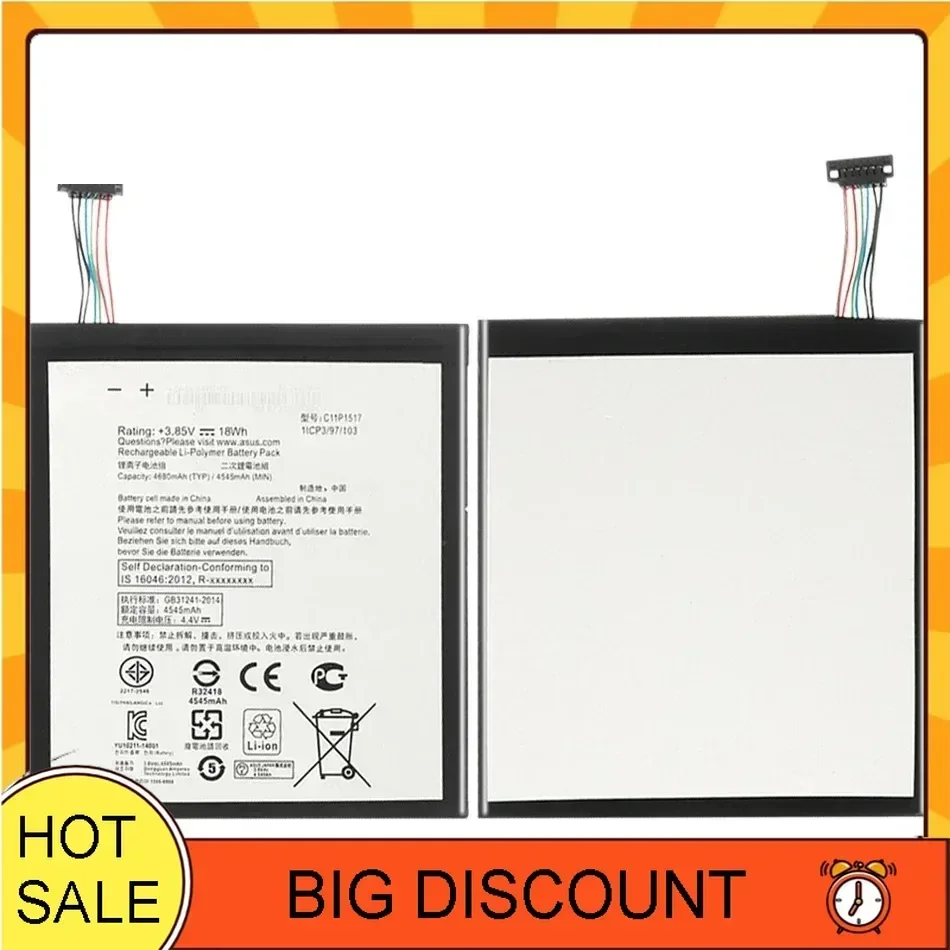 Kikiss C11P1517 4680 мАч аккумулятор для ASUS ZENPAD 10 ZENPAD10 Z300M Z300CNL Z300 6B P00C аккумуляторы
