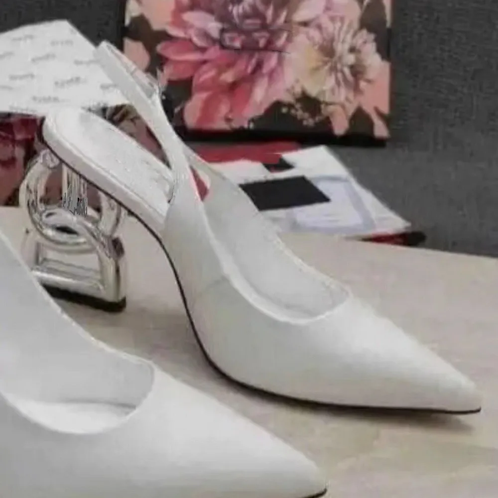 【EUNICE YUN】2023 New Summer European and American style Brand patent leather women's high heels Fashion sandals 33-46