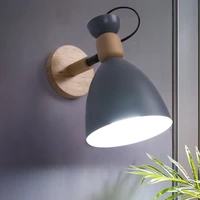 led wall lamp modern wooden bedroom bracket light hot nordic style indoor lighting household living room bathroom lamp