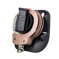tege newly designed military police civilian handcuff holder with paddle attachment 60 degree rotatable adjusting