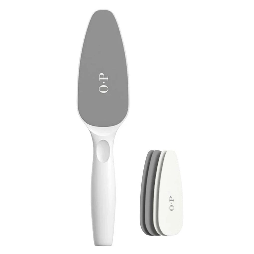 

Отшелушивающее средство для ног из нержавеющей стали, средство для удаления огрубевшей кожи, двухстороннее искусство с 4 сменными камнями