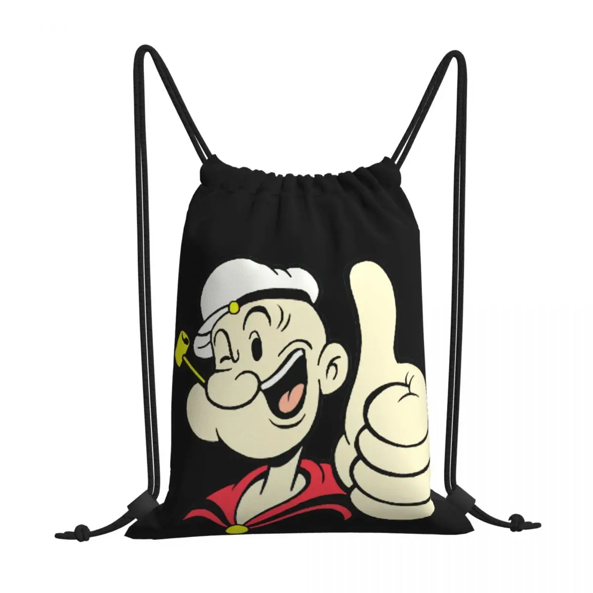 

Rush For Spinach Popeye The Sailor Cartoon Drawstring Bags Hiking Pouch 3D Print Backpack Shoe Bag