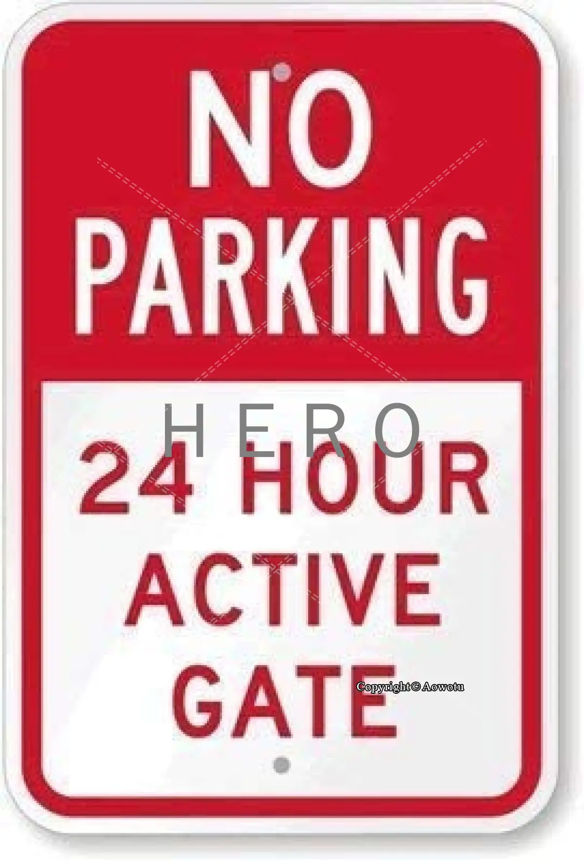 

NO PARKING 24 HOUR Vintage Tin Sign Art Iron Painting Rusty Poster Decoration Aluminum plaque