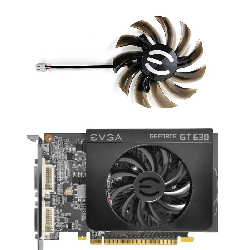 

Новый вентилятор EVGA PLD08010S12HH 75 мм GT 630 GPU подходит для EVGA GT620 GT630 Вентилятор охлаждения графической карты