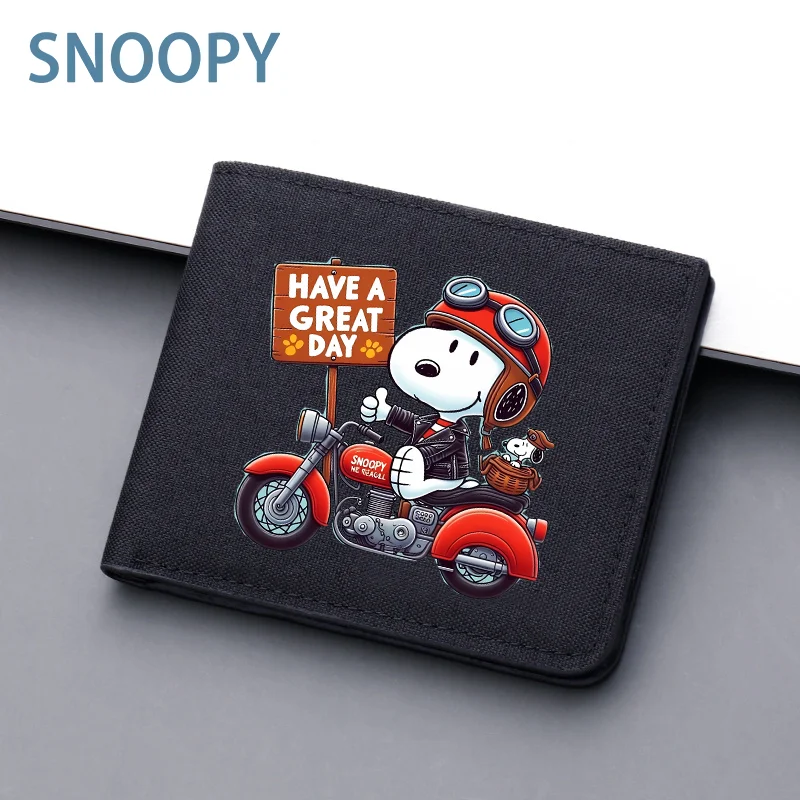 Короткий кошелек для денег Snoopy сумка с героями мультфильмов деловая смена