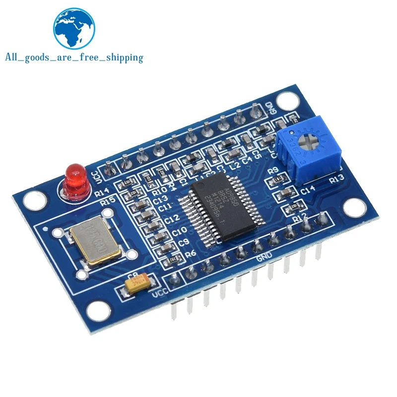 Модуль генератора сигналов DDS, макетная плата 0-70 МГц 0-40 МГц AD9850, 2 синусоидальных волны и 2 квадратных волны
