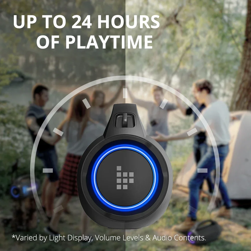 Фото Портативная колонка Tronsmart Bang SE с мощным звуком, Bluetooth 5.3, удобной ручкой, 24-часовым временем работы, для вечеринок и кемпинга №4