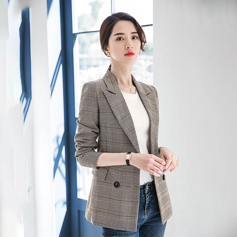 New 2023 Korean Fashion Loose Blazer Women Temperament Professional Slim Elegant Long Sleeve Outerwear Chic Tops Office Clothing