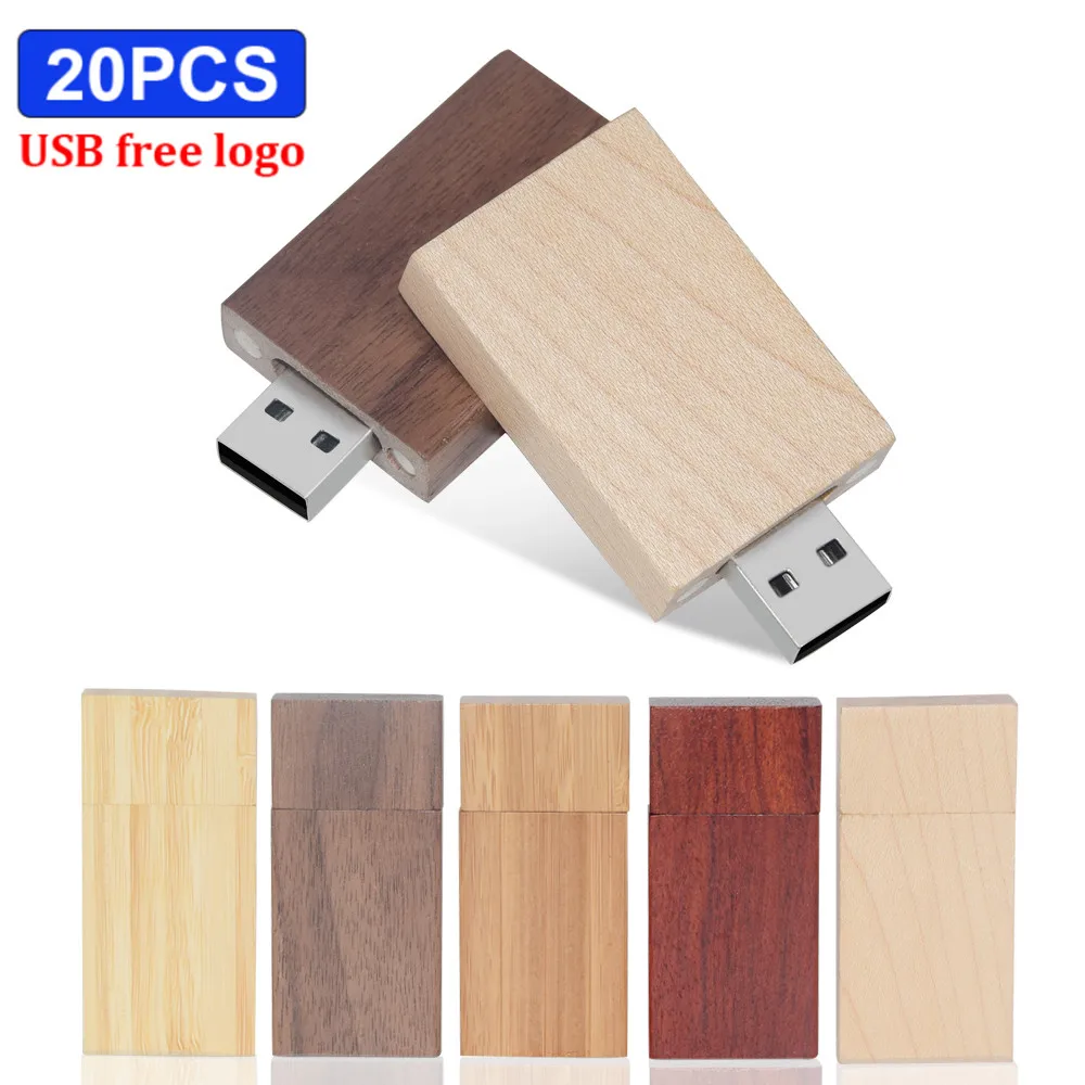 

20PCS/LOT Rose wood Maple wood Personalized LOGO usb flash drive usb 2.0 4GB 8GB 16GB 32GB 64GB photography gift Walunt wood