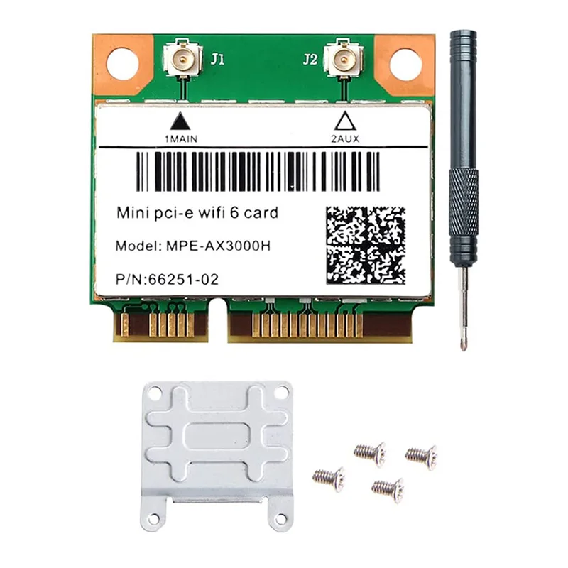 MPE-AX3000H WiFi 6 двухдиапазонный 802.11ax половинная мини PCI-E Wi-Fi карта PCI Express сетевой