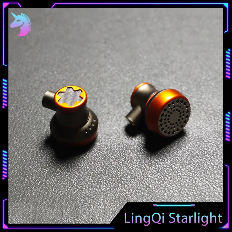 Ling Q1 Starlight 14 2 мм HIFI двойной динамический драйвер наушники с плоской головкой LUN SHENG