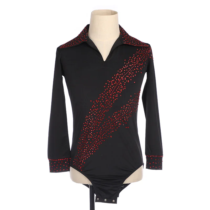 customized kids adult figure skating bodysuit boys' performance competition costume men's ballet jumpsuit leotards gymnastics