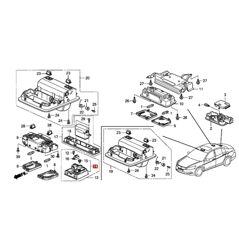 35830-TA0-A01ZB Подходит для Honda Ac co rd CR V Ci vi c выключатель освещения на крыше в сборе sunroof