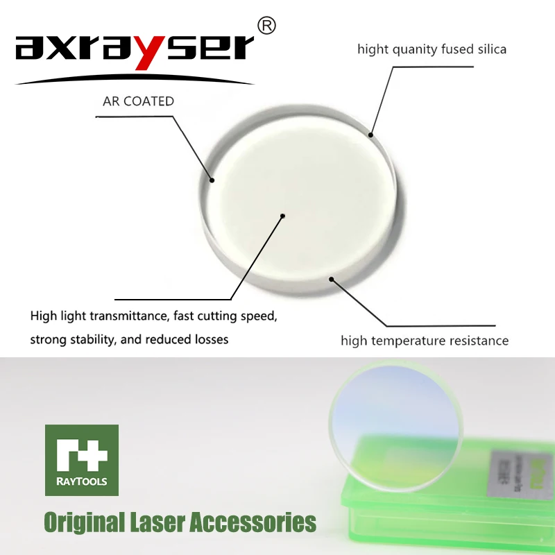 Оригинальная защитная линза Raytools для окон лазерная оптическая 27 9x4 1 волоконной