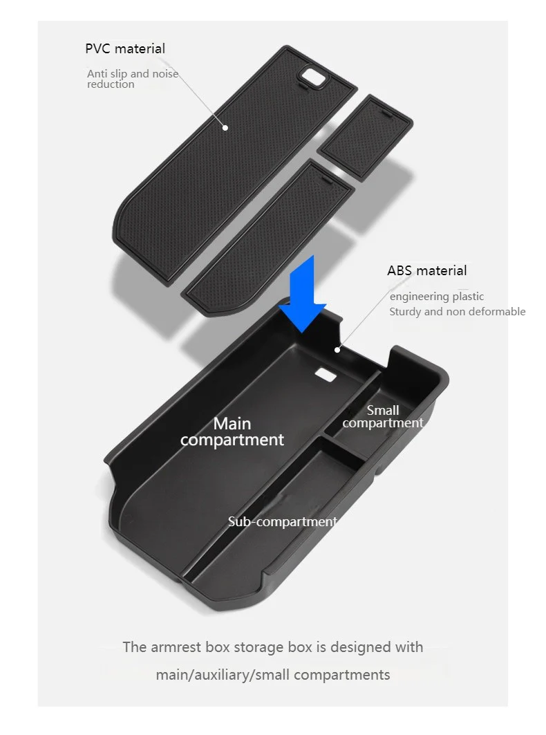 Для Toyota Prado/Land Cruiser LC250 центральный подлокотник консоль ящик для хранения поддон