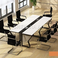 1pc modern minimalist style conference table office computer desk steel wood structure colorful conference table without chair
