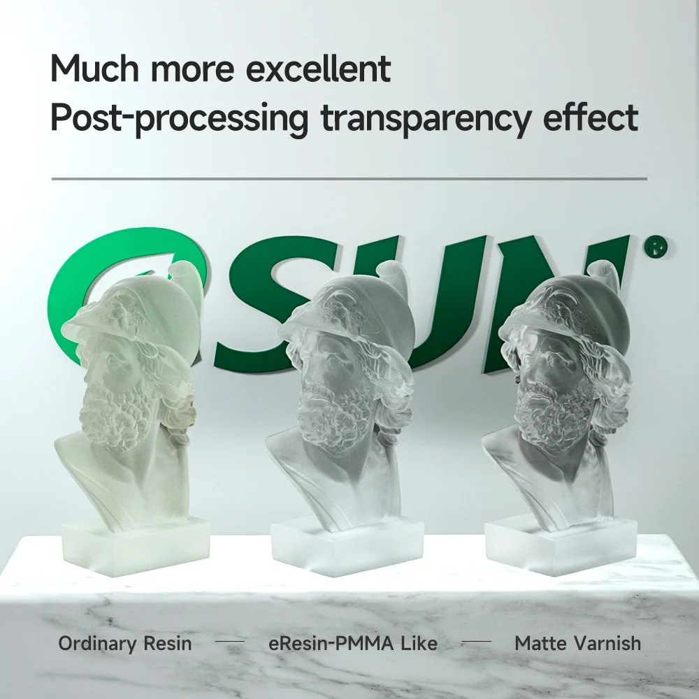 Смола eSUN для 3D-принтера УФ-прозрачная полимерная смола высокопрозрачная