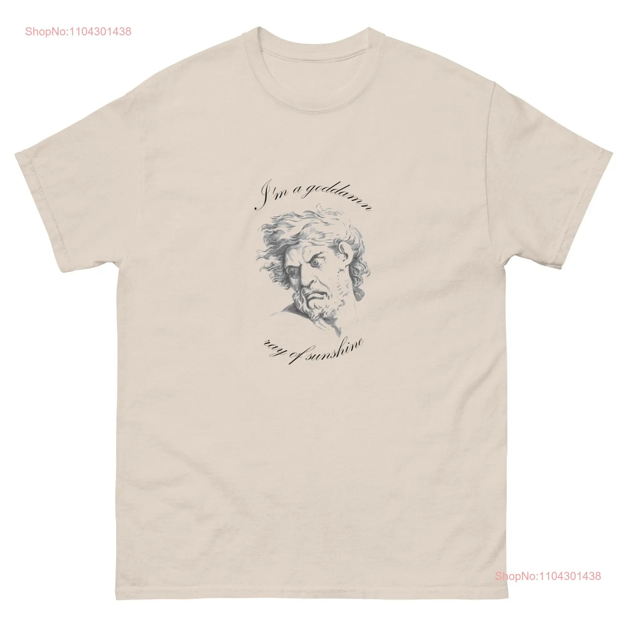 Мужская классическая футболка I'm a Goddamn Ray of Sunshine с длинными или короткими
