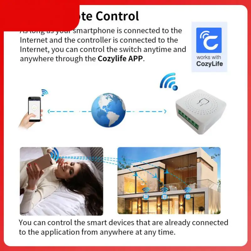 

Mini Breaker Wifi 16a Remote Control Switch Disconnector Cozylife And Homekit On-off Device Diy Smart Home