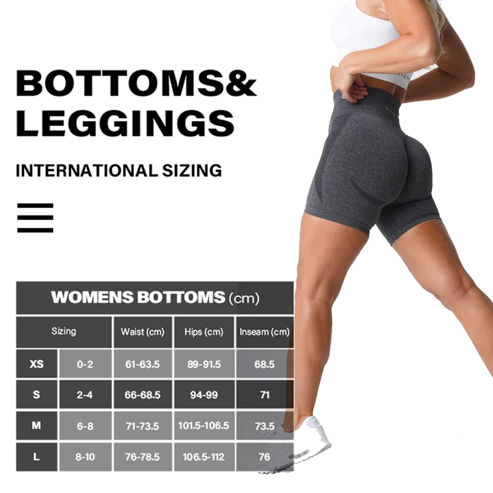 NVGTN Women's Seamless High Waist Shorts Smile Contour Cycling Shorts Gym Yoga Workout Casual Sports