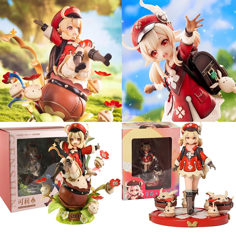

New Original God Game Genshin Impact Klee Anime Figure Figurine 20cm/16cm PVC Model Statue Paimon Action Collection Doll Toy