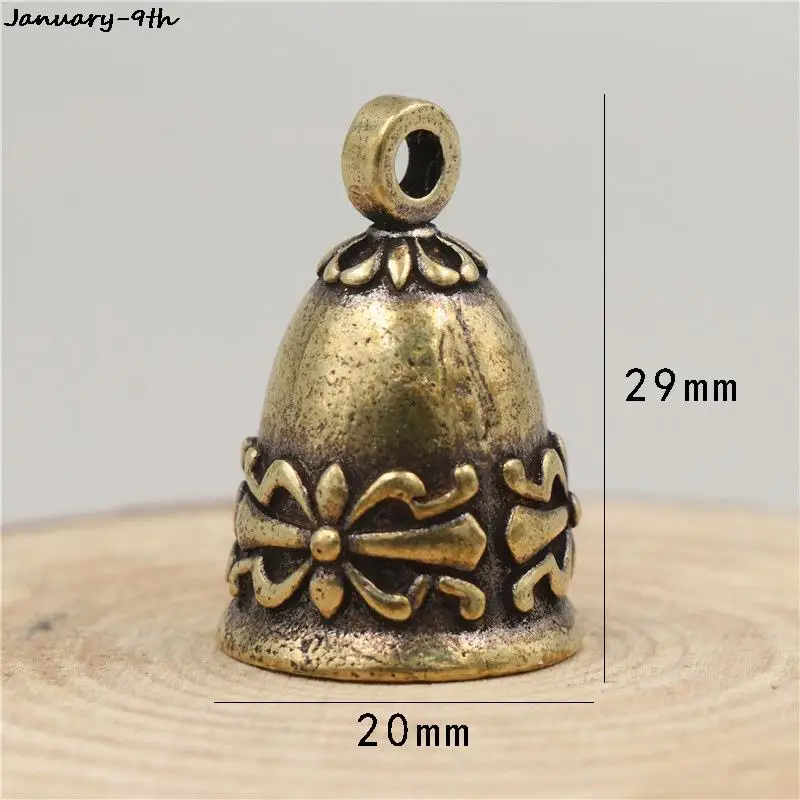 1 шт. Мини Античный колокольчик китайская латунная Медная скульптура молитвенная