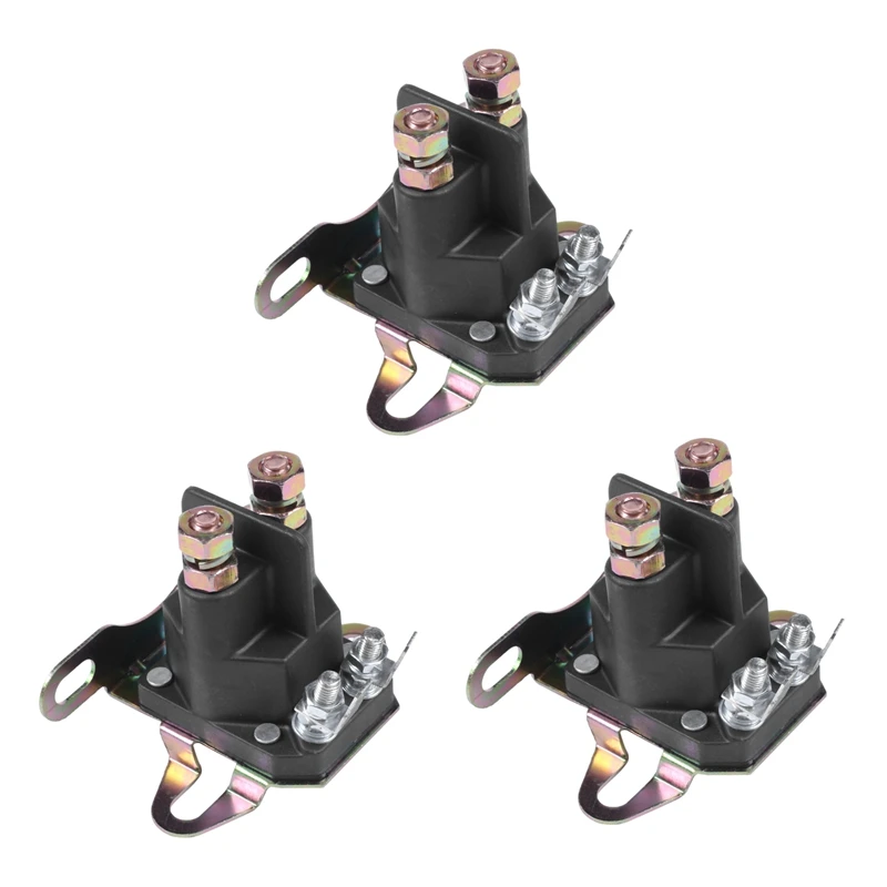

New 3X 4-Pole Motorboat Starter Electromagnetic Relay Lawn Mower Starter