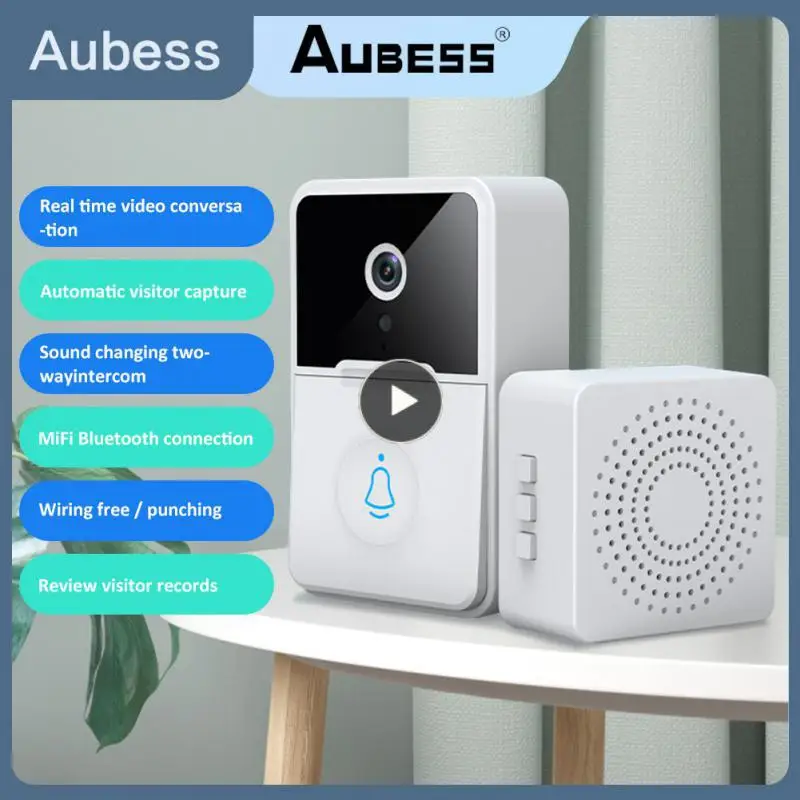 

Cats Eye Three-in-one Wireless Video Doorbell Alkaline Battery Ir Night Vision Two-way Intercom Video Camera Smart Home Wireless