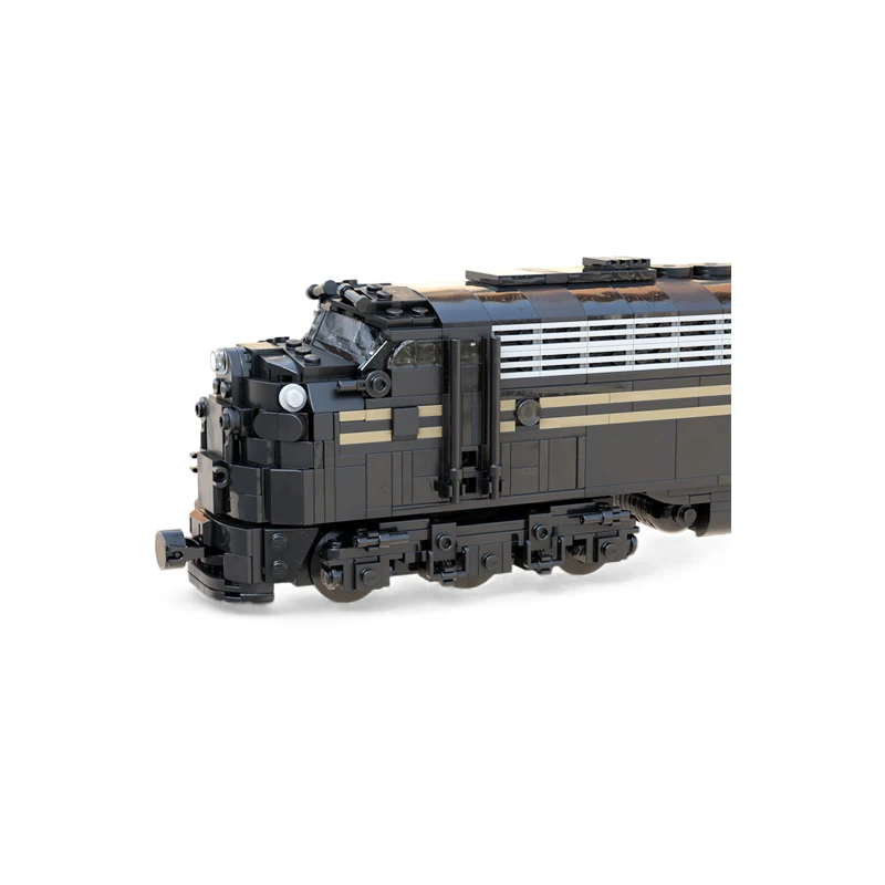 Конструктор MOC 1:48: Моторизованный дизельный локомотив E8, ретро-поезд, пассажирский железнодорожный состав, кирпичики для сборки, подарок для взрослых (art.: 3920dac4e511c) - 3920dac4e511c