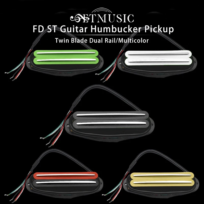 

Двойное лезвие Dual Rail Humbucker Dual Coil Pickup для FD ST сменный фиксатор для электрогитары разные цвета на выбор