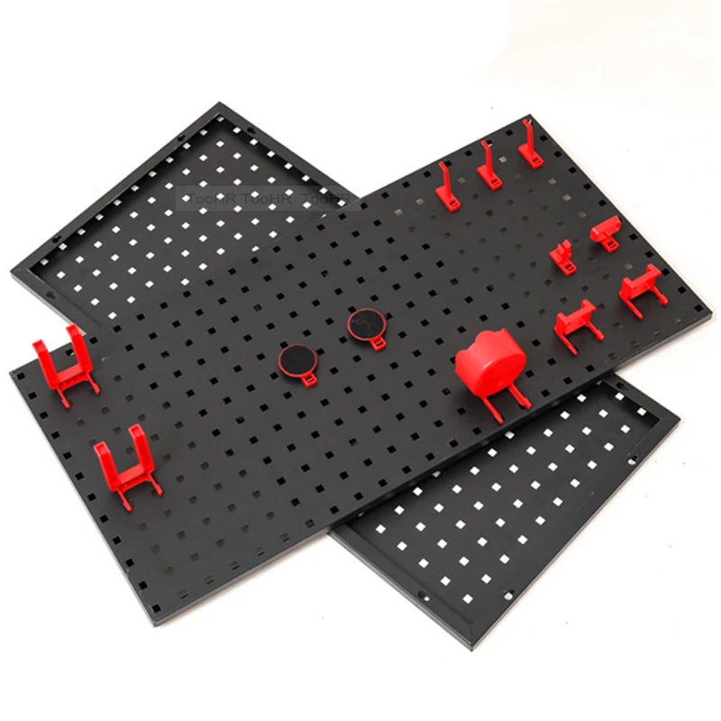 Стальная стеновая коробка для хранения инструментов, крепление на стену, гараж, полка для компонентов, организатор для крепежных изделий.