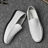 breathable size 36 47 genuine leather mens casual shoes luxury brand loafers moccasins men comfort slip on soft driving shoes