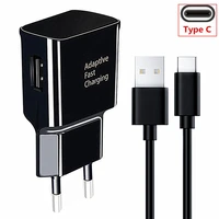 adaptive fast charger usb type c charging cable for samsung galaxy s10 s10e s9 s8 plus a52 a22 a32 a51 5g note 20 10 9 8 adapter
