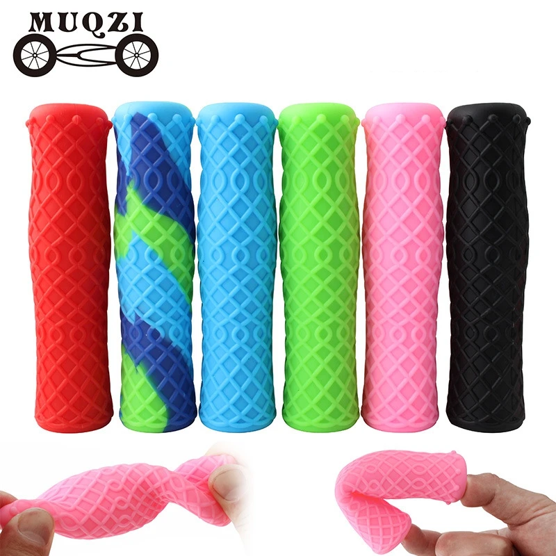 

MUQZII Mountain Bike Handlebar Grip Ultralight 124mm Silica Gel Anti Slip Grips EIEIO Bicycle Parts