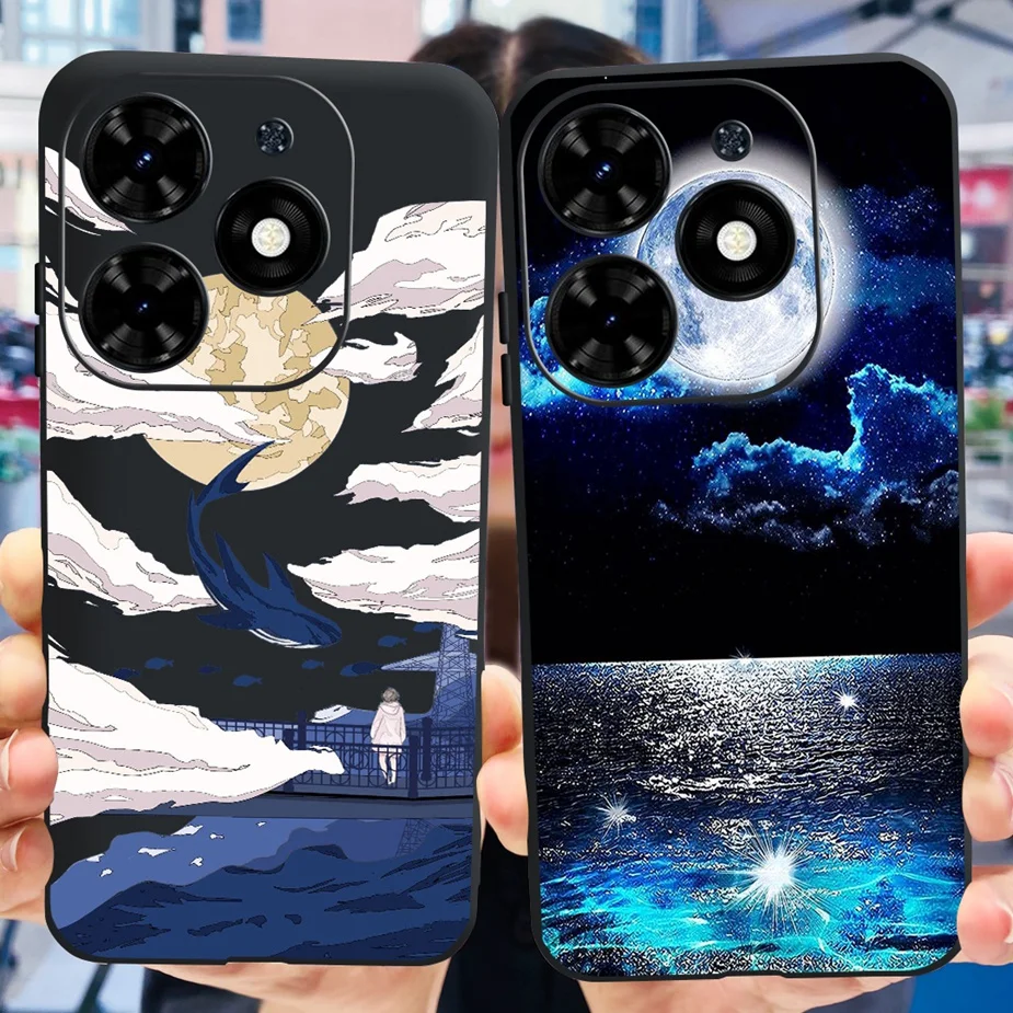 Для Infinix Hot 40i чехол X6528B Новая модная окрашенная Обложка мягкая силиконовая