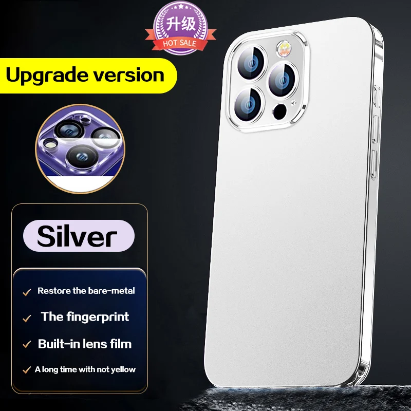 

For iPhone 14 Pro Max Phone case New Frosted High-end luxuryiphone 12 13 14plus Magnetic suction ultra-thin protective cover bag